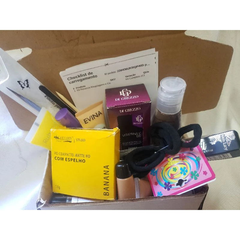 Kit Maquiagens e Cosméticos 13 itens