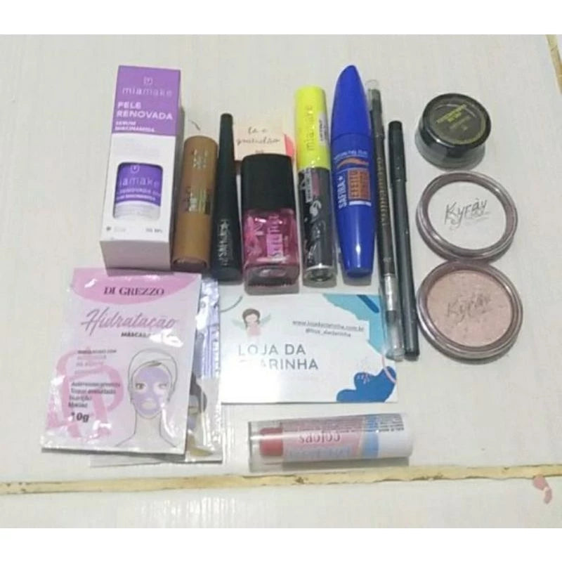 Kit Maquiagens e Cosméticos 13 itens