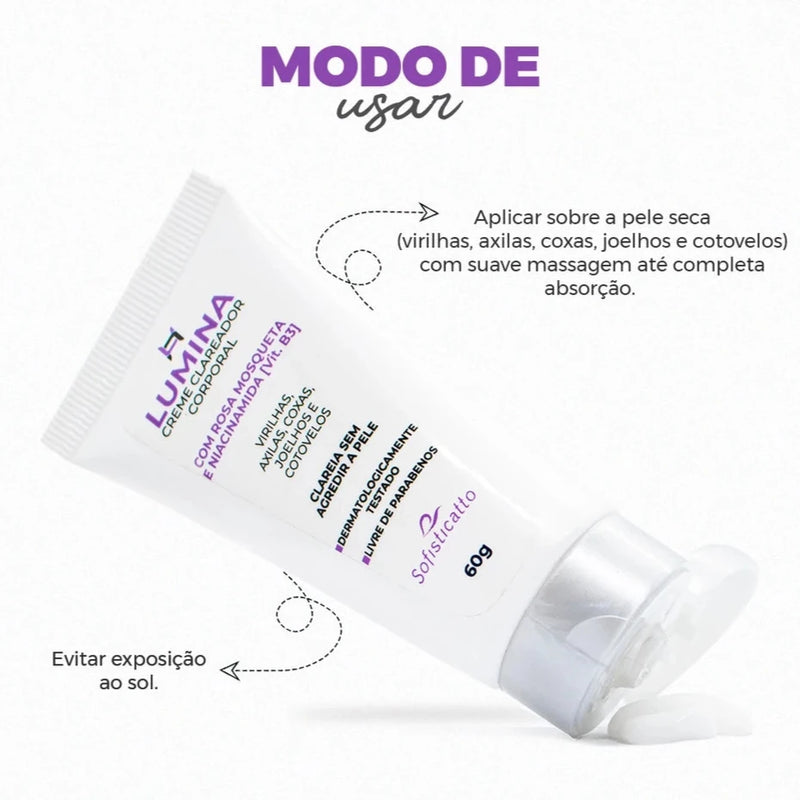 Lumina Creme Clareador Corporal