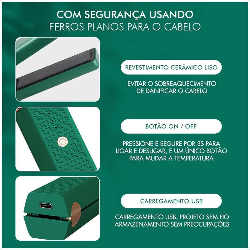 Mini Chapinha Usb Recarregável Portátil Bivolt