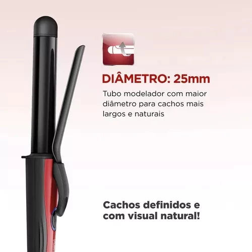 Modelador de cachos Mondial Red Infinity EM-12 Bivolt