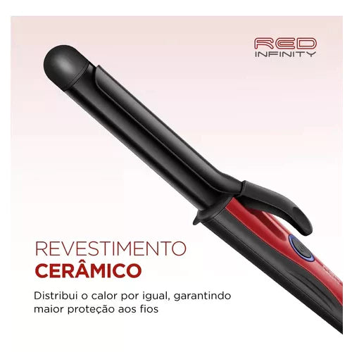 Modelador de cachos Mondial Red Infinity EM-12 Bivolt