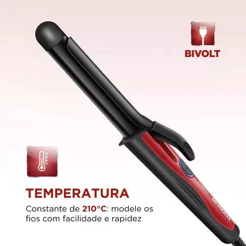 Modelador de cachos Mondial Red Infinity EM-12 Bivolt