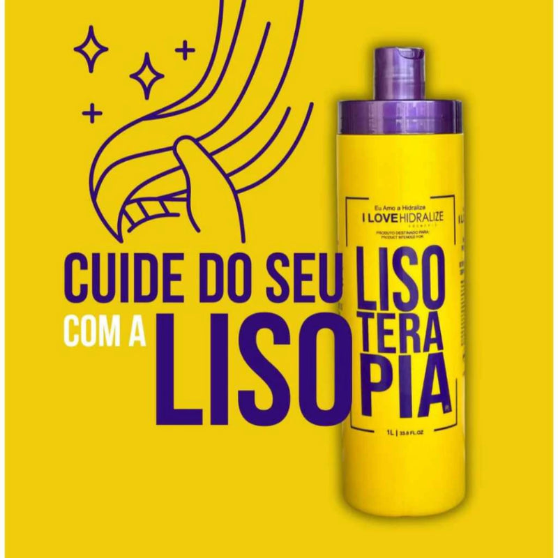 Progressiva Orgânica Sem Formol Profissional Mais Vendida Lisoterapia Hidralize 1L - Kit