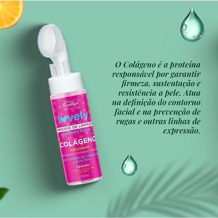 Sabonete Facial Mousse de Limpeza Com Aplicador- Lançamento