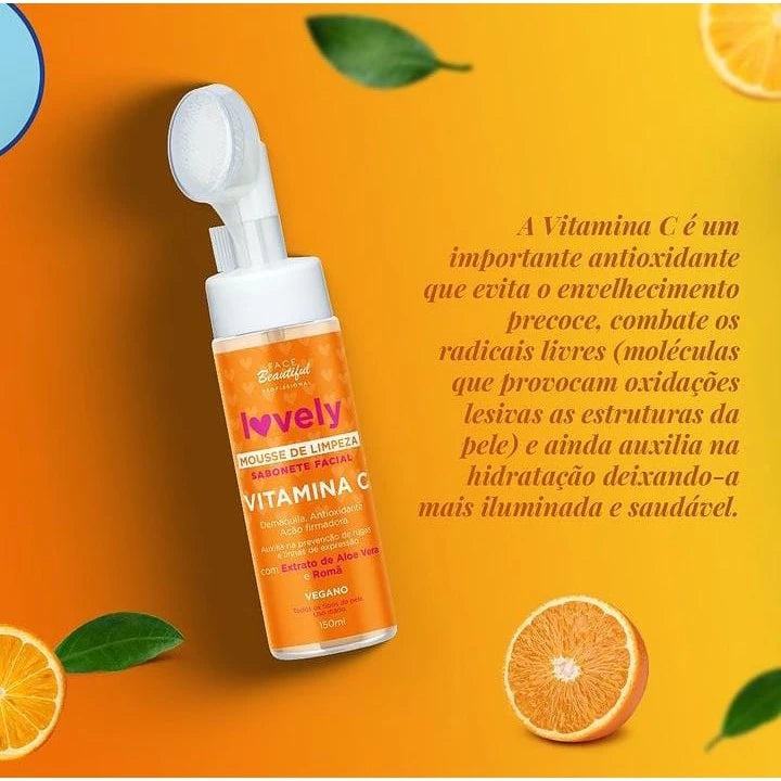 Sabonete Facial Mousse de Limpeza Com Aplicador- Lançamento