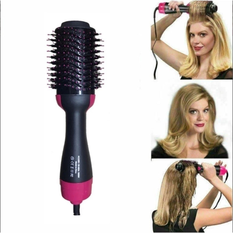 Escova Secadora Alisador Elétrica Quente Cabelo Com 3 Em1 Hair Styler FANG APENAS 110V