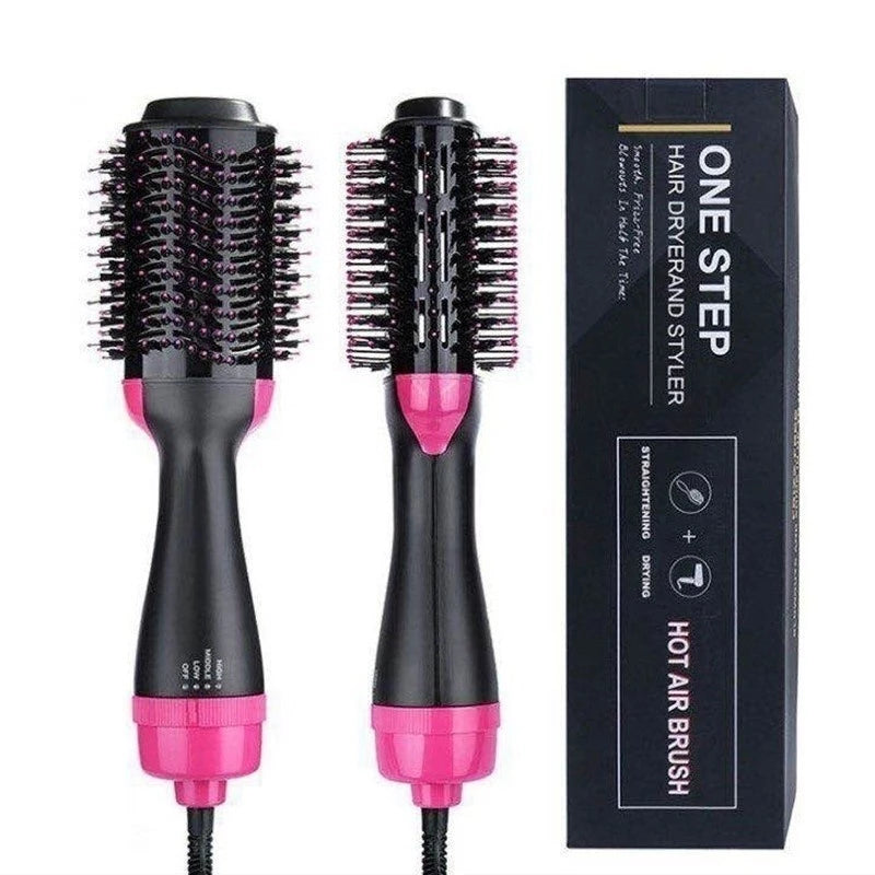 Escova Secadora Alisador Elétrica Quente Cabelo Com 3 Em 1 Hair Styler FANG APENAS 110V