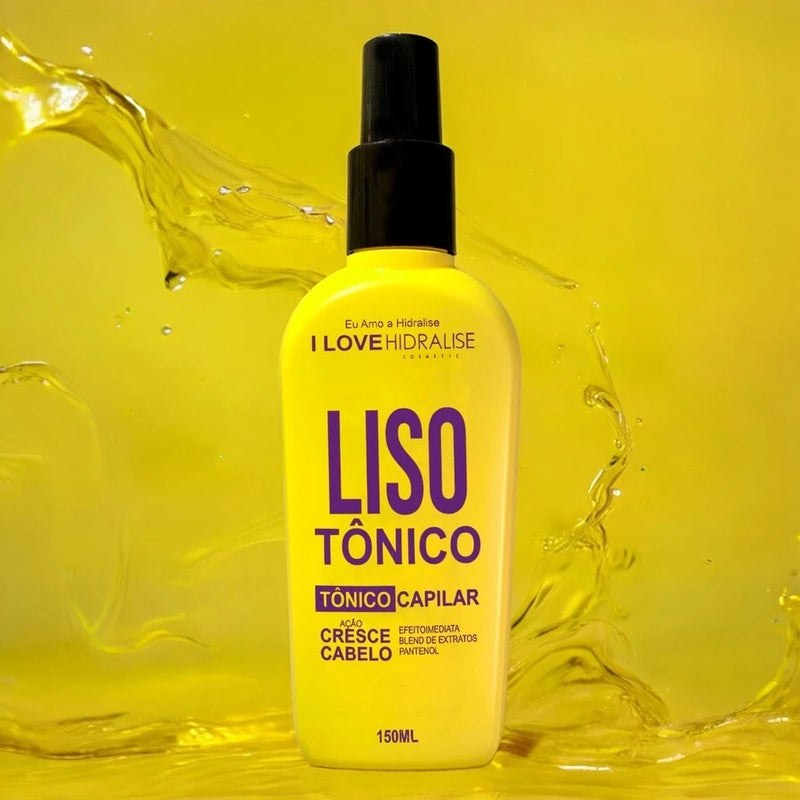 Tônico de Crescimento Acelerado LisoTonico Lisoterapia Hidralize Resultado Rápido Spray 150ml