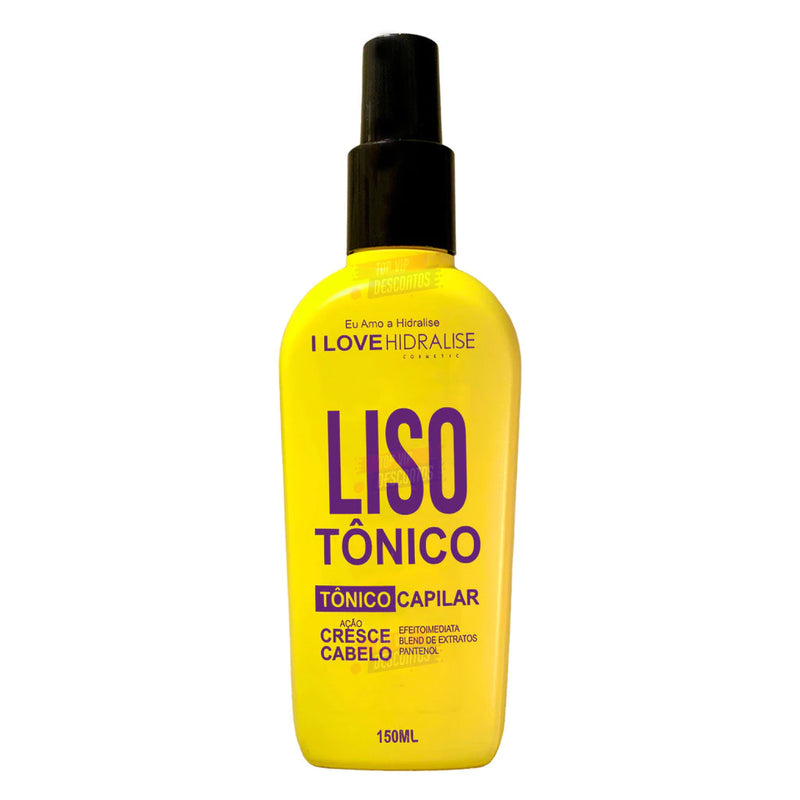 Tônico de Crescimento Acelerado LisoTonico Lisoterapia Hidralize Resultado Rápido Spray 150ml